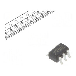 Tranzistor N-MOSFET unipolar 20V 0,9A 0,27W SC70 x2 | Electronic-mag.ro | Componente Electronice