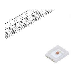 LED 2835 Plat 2,8x3,5mm 120° - Pmax 300mW, P opt 45mW | Electronic-mag.ro | Componente Electronice