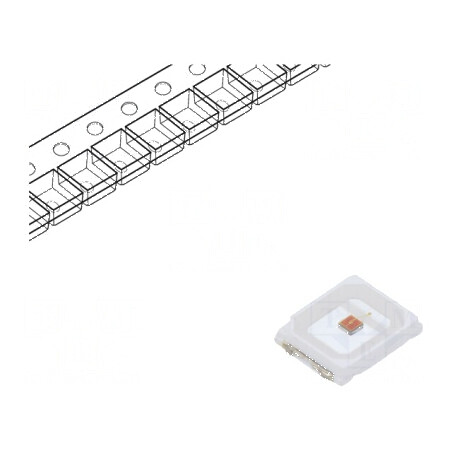 LED 2835 Plat 2,8x3,5mm 120° - Pmax 300mW, P opt 45mW | Electronic-mag.ro | Componente Electronice