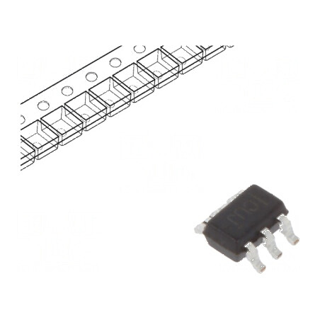 IC digital NOR 1 IN 3 CMOS SMD SC70-5 1,65-5,5VDC 10uA | Electronic-mag.ro | Componente Electronice
