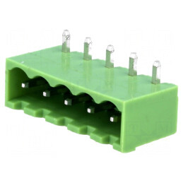 Regletă de conexiuni deconectabilă 5 pini cu piste de 5 mm | Electronic-mag.ro | Componente Electronice
