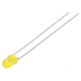 LED 3mm galben 10-20mcd 44° convex | Electronic-mag.ro | Componente Electronice