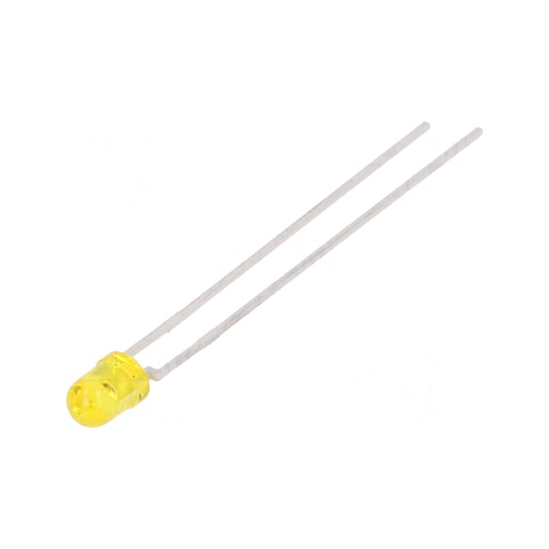 LED 3mm galben 10-20mcd 44° convex | Electronic-mag.ro | Componente Electronice