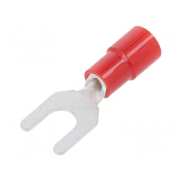 Furcă M4 Ø 4,3mm, crimpat pe cablu izolat 0,3-1,65mm² | Electronic-mag.ro | Componente Electronice