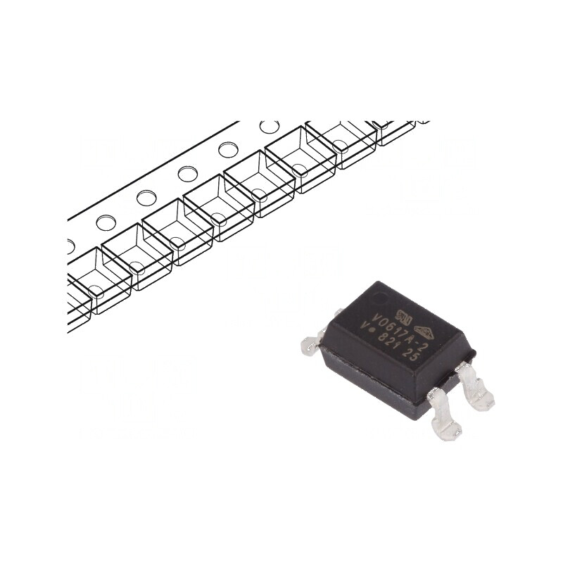 Optocuplor SMD 1 Canal OUT pentru Tranzistori 5,3kV 80V | Electronic-mag.ro | Componente Electronice