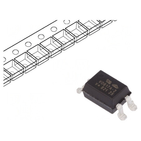 Optocuplor SMD 1 Canal OUT pentru Tranzistori 5,3kV 80V | Electronic-mag.ro | Componente Electronice