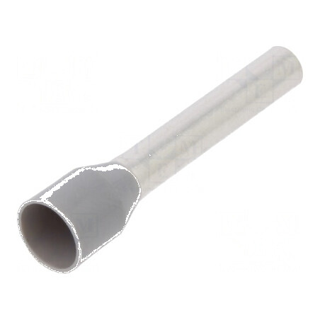 Vârf tub de capăt izolată 4mm² 18mm cositorit gri | Electronic-mag.ro | Componente Electronice