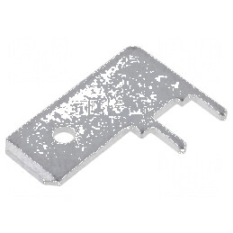 Terminal plat 6,3mm 0,8mm tată THT alamă cositorit - vrac | Electronic-mag.ro | Componente Electronice