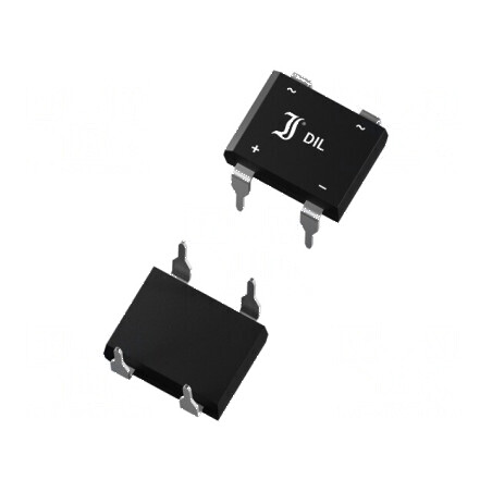 Punte redresoare monofazat 800V 1A DIL THT tub | Electronic-mag.ro | Componente Electronice