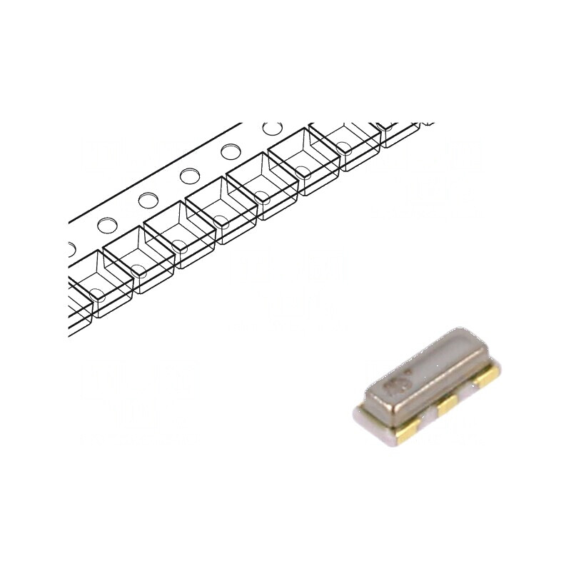 Rezonator ceramic 16MHz SMD 3,2x1,3x0,9mm Tol: ±0,5% 5pF | Electronic-mag.ro | Componente Electronice