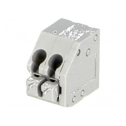 Regletă de conexiuni pentru PCB 45° 3,5mm 2 piste 5A | Electronic-mag.ro | Componente Electronice