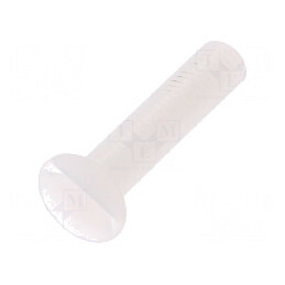 Şurub M5x25 Cap îngropat crestat 1,4mm poliamidă UL94V-2 | Electronic-mag.ro | Componente Electronice