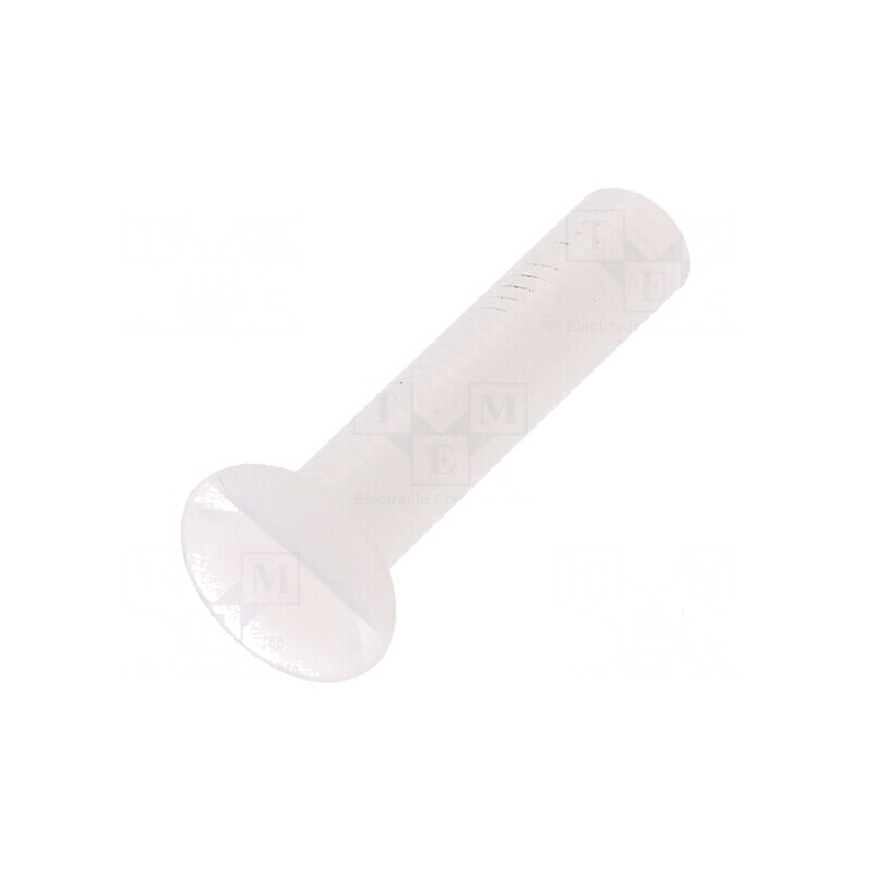 Şurub M5x25 Cap îngropat crestat 1,4mm poliamidă UL94V-2 | Electronic-mag.ro | Componente Electronice