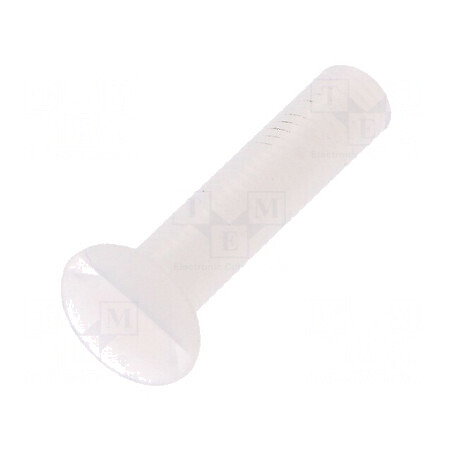 Şurub M5x25 Cap îngropat crestat 1,4mm poliamidă UL94V-2 | Electronic-mag.ro | Componente Electronice