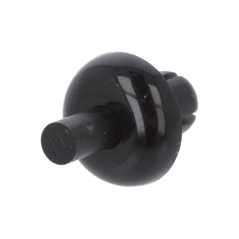 Diblu poliamidă 5mm lungime, diametru orificiu montare 4,1mm, negru | Electronic-mag.ro | Componente Electronice
