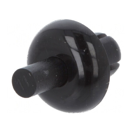 Diblu poliamidă 5mm lungime, diametru orificiu montare 4,1mm, negru | Electronic-mag.ro | Componente Electronice