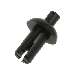 Diblu poliamidă negru 8,9mm - orificiu montare 5,1mm | Electronic-mag.ro | Componente Electronice