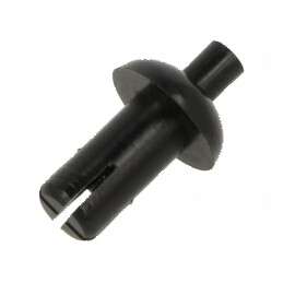 Diblu poliamidă 10mm, diametru orificiu montaj 5,1mm, negru | Electronic-mag.ro | Componente Electronice
