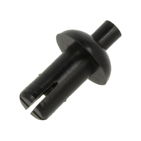 Diblu poliamidă 10mm, diametru orificiu montaj 5,1mm, negru | Electronic-mag.ro | Componente Electronice
