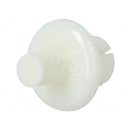 Diblu poliamidă 6,1mm alb pentru montaj | Electronic-mag.ro | Componente Electronice