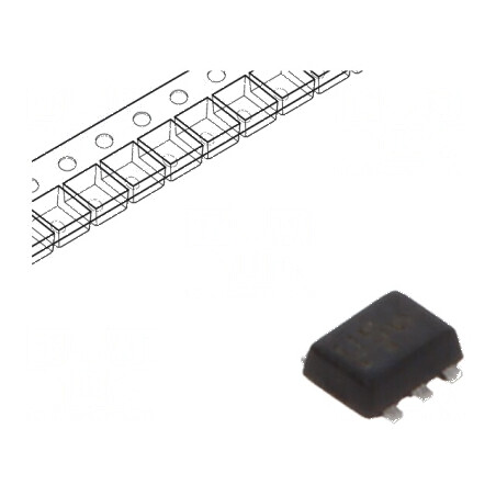 Tranzistor bipolar NPN/PNP BRT 50V 0,1A 0,5W SOT553 | Electronic-mag.ro | Componente Electronice