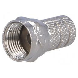 Conector F mufă tată drept RG58 5mm înșurubat | Electronic-mag.ro | Componente Electronice