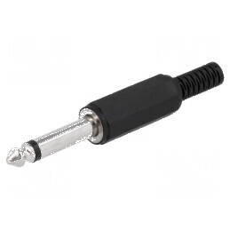 Conector Jack 6,3mm mufă tată mono cu manșon 2 drept | Electronic-mag.ro | Componente Electronice