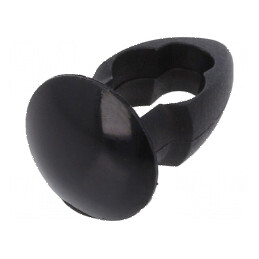 Diblu poliamidă 5,6mm x 4mm negru UL94V-2 | Electronic-mag.ro | Componente Electronice