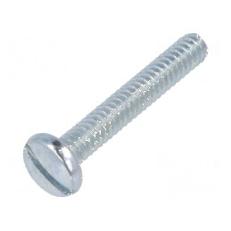 Şurub UNC 4-40x19,05 Cap Rotund Crestat Oţel Zincat | Electronic-mag.ro | Componente Electronice
