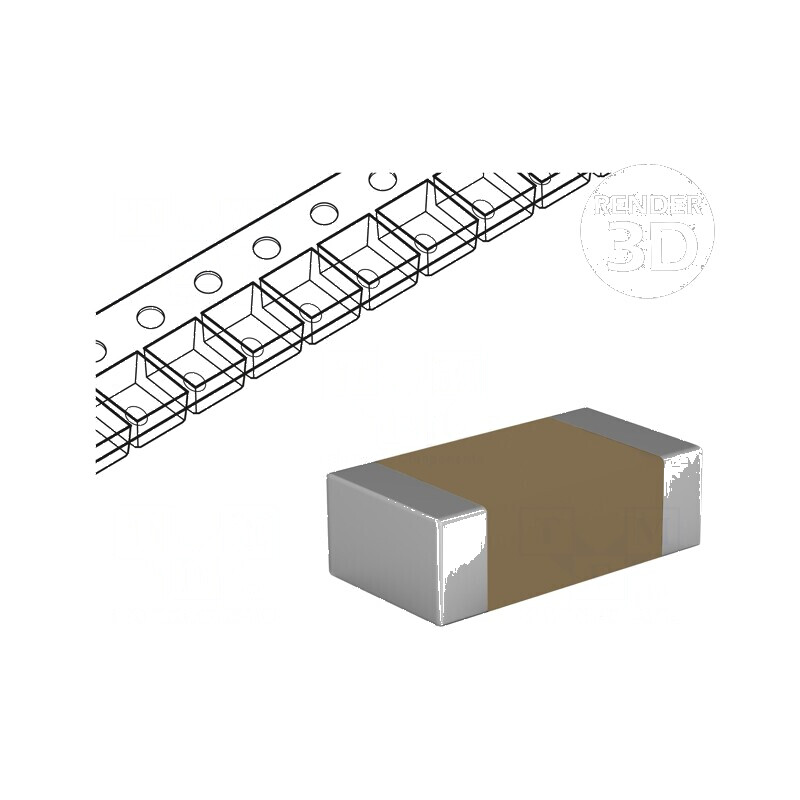 Condensator ceramic MLCC 22uF 10V X7R ±10% SMD 1206 | Electronic-mag.ro | Componente Electronice