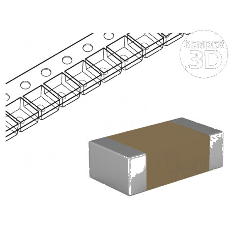Condensator ceramic MLCC 22uF 10V X7R ±10% SMD 1206 | Electronic-mag.ro | Componente Electronice