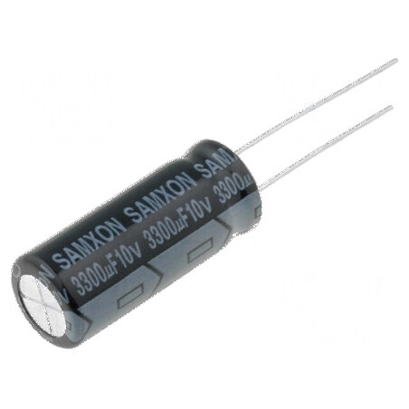 Condensator electrolitic THT 3300uF 10VDC 10x25mm ±20% | Electronic-mag.ro | Componente Electronice
