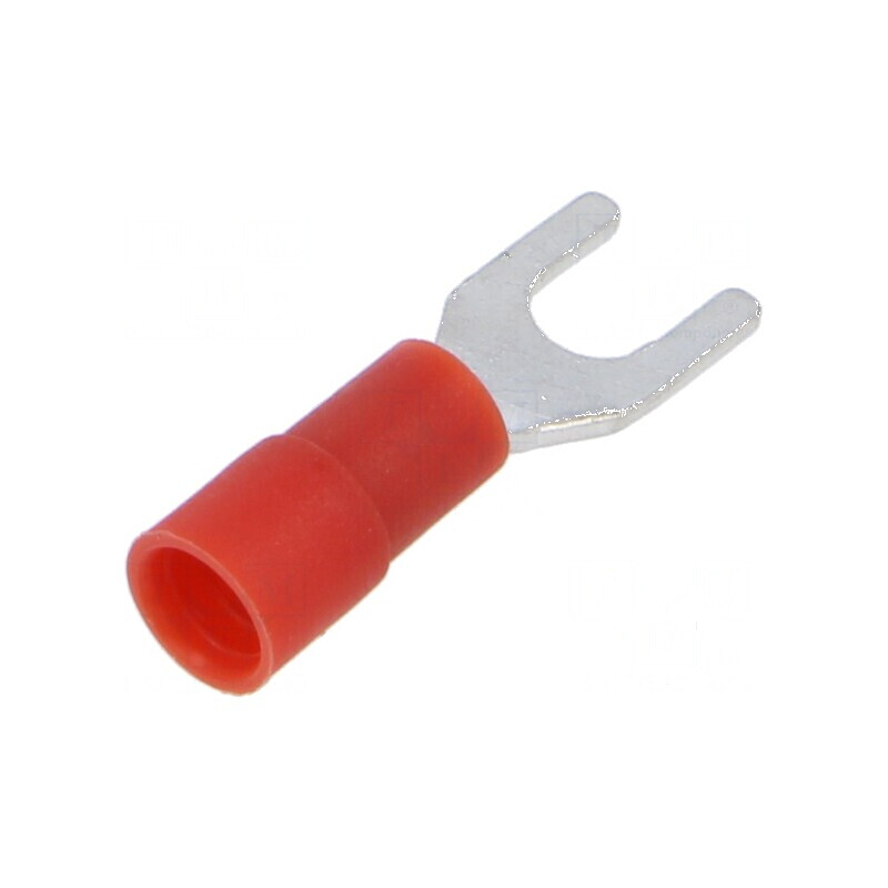 Furcă M4 0,5÷1mm2 crimpat pe cablu izolată cositorit | Electronic-mag.ro | Componente Electronice