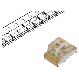 LED SMD 0805 roșie/verde 2x1,25x1,1mm 150° 20mA | Electronic-mag.ro | Componente Electronice