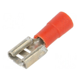 Terminal plat 6,3mm mamă pentru cablu 0,5-1mm² crimpat | Electronic-mag.ro | Componente Electronice