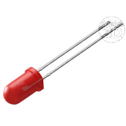 LED 5mm roșie 14400-18000mcd 30° convex | Electronic-mag.ro | Componente Electronice