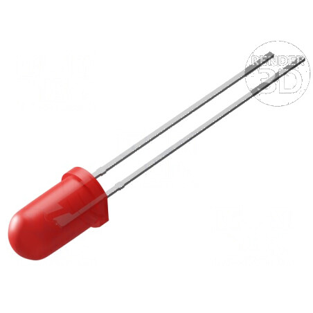 LED 5mm roșie 14400-18000mcd 30° convex | Electronic-mag.ro | Componente Electronice