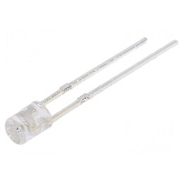 LED 3mm albastru 150-200mcd 140° concav | Electronic-mag.ro | Componente Electronice