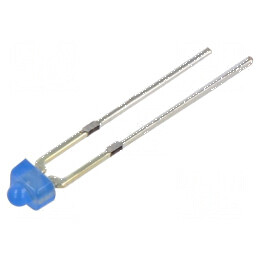 LED albastru 330-500mcd 30° convex 2,54mm | Electronic-mag.ro | Componente Electronice