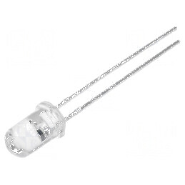LED 5mm alb crem 15° convex | Electronic-mag.ro | Componente Electronice