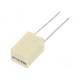 Condensator poliester 47nF 200VAC 400VDC 5mm ±10% THT R82 | Electronic-mag.ro | Componente Electronice