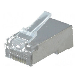 Conector RJ45 ecranat 8p8c cu mufă PIN 8 | Electronic-mag.ro | Componente Electronice
