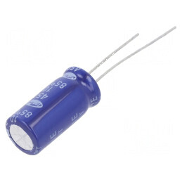 Condensator electrolitic THT 10uF 450VDC Ø10x20mm ±20% 2000h | Electronic-mag.ro | Componente Electronice