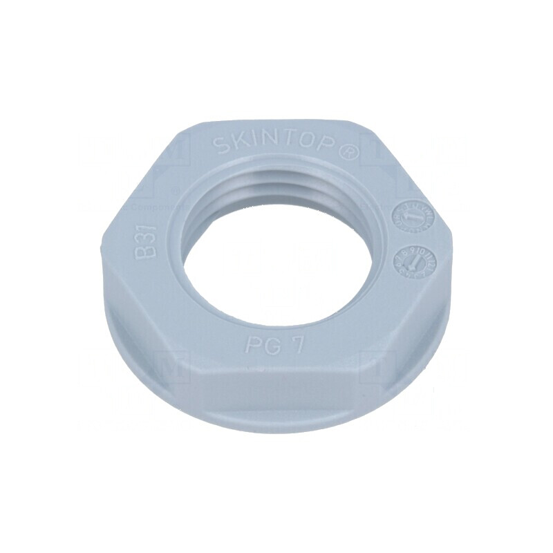 Piuliță PG7 poliamidă gri 19mm UL94V-2 -20÷100°C Filet PG | Electronic-mag.ro | Componente Electronice Piuliță PG7 poliamidă gri 19mm UL94V-2 -20÷100°C Filet PG | Electronic-mag.ro | Componente Electronice