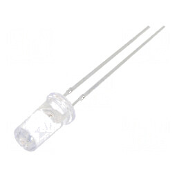 LED 5mm portocalie 750-1120mcd 50° plat | Electronic-mag.ro | Componente Electronice