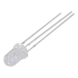 LED 5mm roșu/albastru 30° convex, nr. term: 3 | Electronic-mag.ro | Componente Electronice