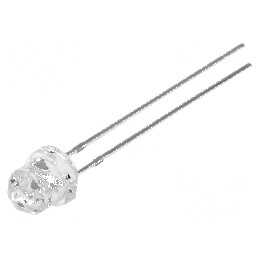 LED 4,85mm alb rece 1560-2180mcd THT Diamond | Electronic-mag.ro | Componente Electronice