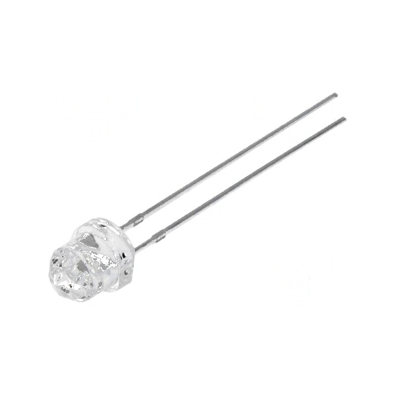 LED 4,85mm alb rece 1560-2180mcd THT Diamond | Electronic-mag.ro | Componente Electronice