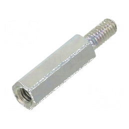 Piuliță distanțieră filet M2,5 12mm hexagonală | Electronic-mag.ro | Componente Electronice