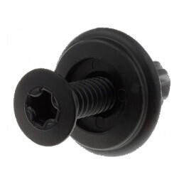 Diblu poliamidă 6mm negru UL94V-2 | Electronic-mag.ro | Componente Electronice